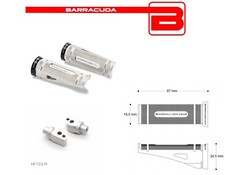 CNC SILVER REAR FOOTRESTS for Honda GB 350 S 2025