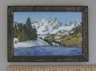 1:12 scale Miniature Painting "Rocky Mountain Lake" OOAK Artist made LesBonArts — photo 1