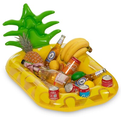 VICKEA Inflatable Pineapple Drink Holder, Pool Party Drink Float for