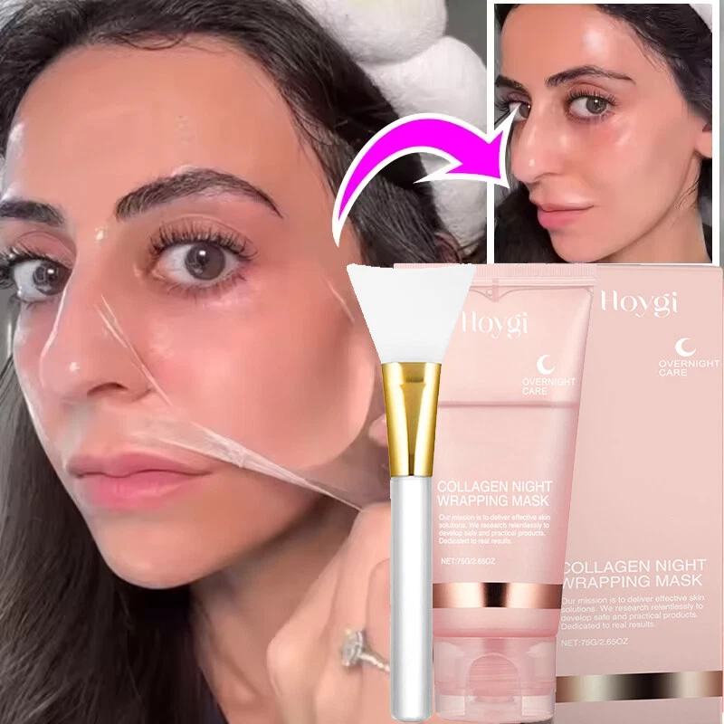 HOYGI Collagen Overnight Wrapping Mask KOREAN GLASS SKIN ROUTINE Elasticity Hydration