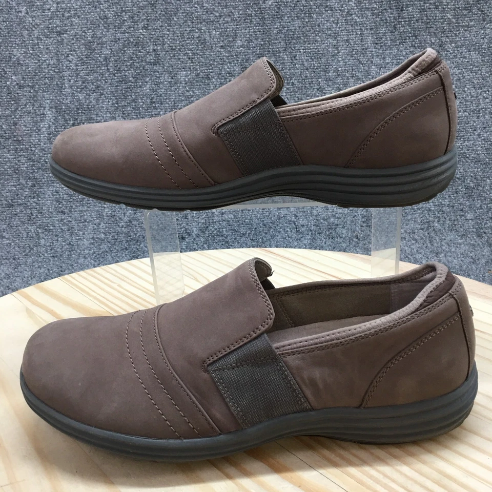 Aravon Zapatos Mujer 10 D Beaumont Twin Gore Mocasines Sin Cordones Planos CI2153 Marrón Foto 2 de 4