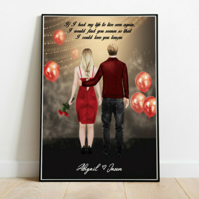 Personalised Couples Print, New Home Gift, Gift For Couple, Poster, | UK