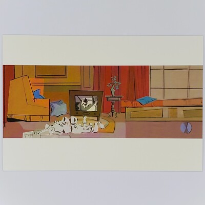 101 Dalmatians Postcard Disney Walt Peregoy Concept Art Thunderbolt Clearance