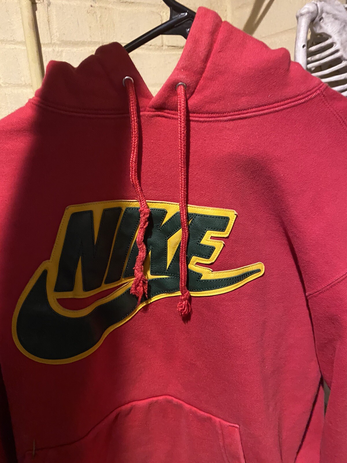 Nike Leather Applique Hoodie FW19 