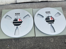 Akai 10.5" Metal Empty Atr Reel To Reel 1/4" Tape Take Up Reel Lot 2 Original.