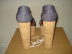100% AUTH NEW WOMEN LOUBOUTIN ORDONANETTE 160 DENIM PLATFORM WEDGE SANDALS US 9 — photo 8