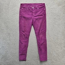 Hudson Jeans Womens Size 28 Purple Corduroy Nico Mid Rise Super Skinny