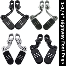1.25" 1-1/4" Highway Foot Pegs Pedals For Harley Touring Road King Street Glide