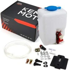 UTV Universal 12V Windshield Washer Bottle Tank Pump Wiper System Reservoir Kit