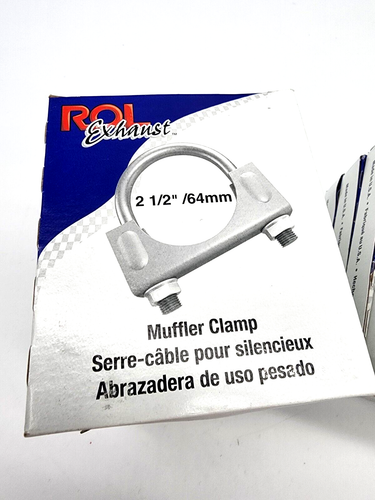10 Pack ROL Exhaust Muffler Clamp 2.5" 517212 64mm 3/8" U Bolt Saddle Design USA - Picture 3 of 5