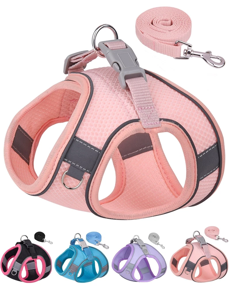 Dog Harness for Small Medium Sized Dog, Puppy Harness and Leash Set Training,...