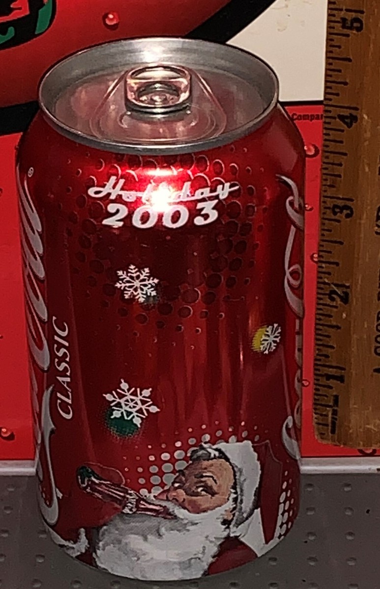 COCA - COLA HOLIDAY 2003 12 OZ ALUMINUM COCA - COLA CAN BOTTOM