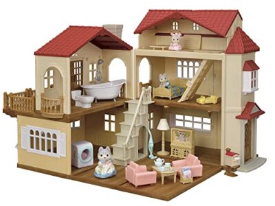 Sylvanian Families Large House with Red Roof Deluxe Set Playhouse Toy