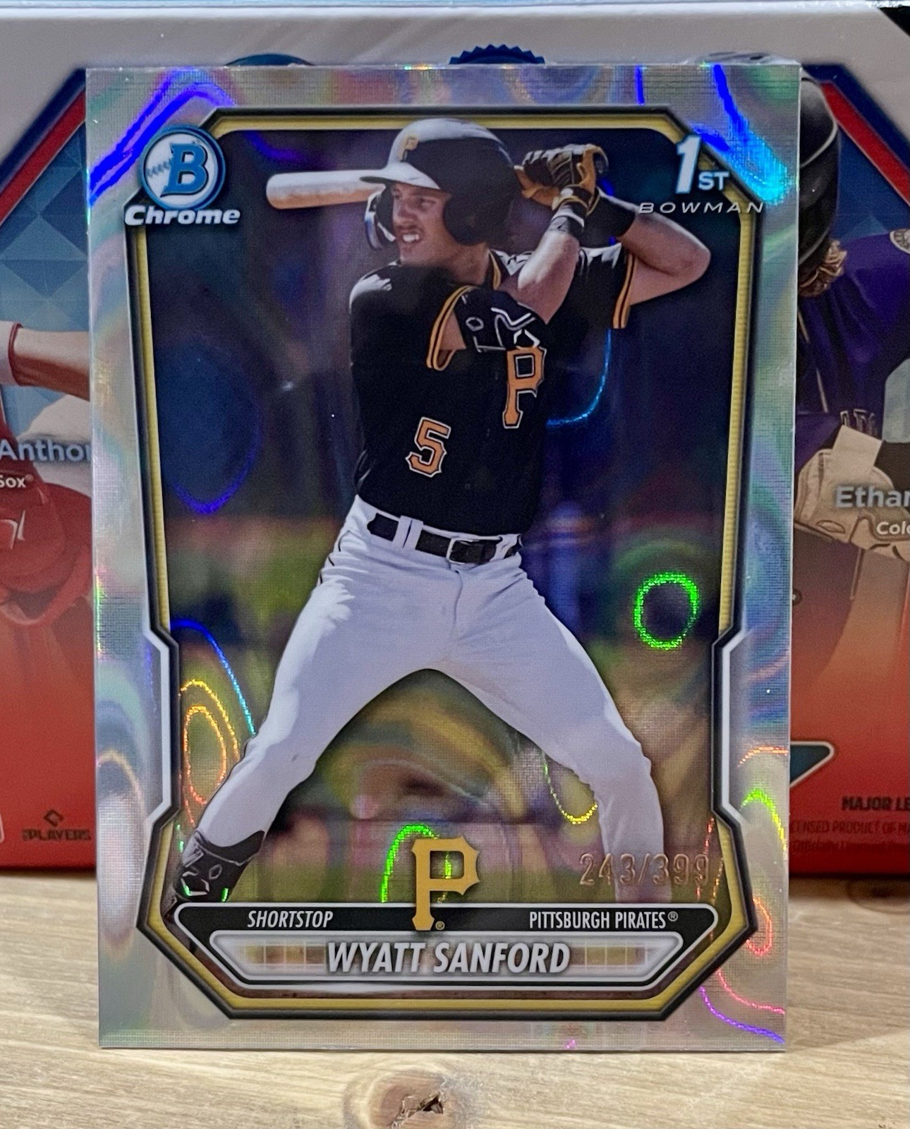 2026 Bowman Chrome Wyatt Sanford BCP-66 Lava Refractor /399 Pittsburgh Pirates