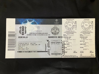 2009/10 Besiktas v Manchester United TICKET PERFECT
