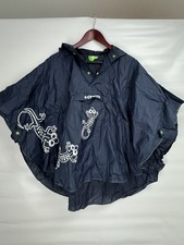 Children  s Crocs Rain Poncho, one size fits all, Navy Blue With Bright Green