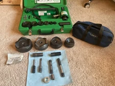 Greenlee 7306 1/2"- 2" Hydraulic Knockout  Set, 2 1/2”,. 3”, 3 1/2”, 4”, SS1/2” 