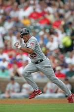 John Rodriguez St Louis Cardinals runs v the Chicago Cubs at Wrigl- Old Photo 1
