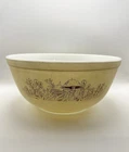 Pyrex Forest Fancies 403 Mushroom Bowl Tan Brown USA – Vintage