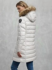 blauer piumino donna lungo  con Pelliccia Staccabile Taglia S - M -L - XL - XXL