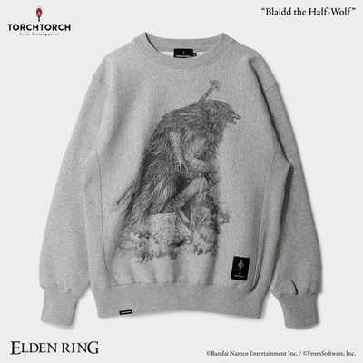 ELDEN RING NIGHTREIGN × TORCH TORCH Half-Wolf Brive Sweatshirt Heather Gray