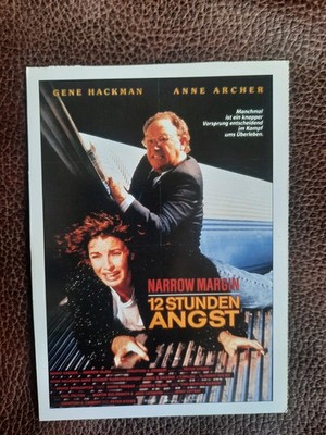 NARROW MARGIN - 12 STUNDEN ANGST | 1990 | CINEMA Filmkarte | Hackman | Archer