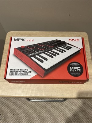 Akai MPK Mini MK3 25-Key Electronic Midi Keyboard - Black/Red/White (New/Sealed)