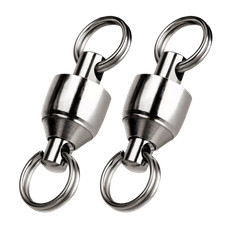 Heavy Duty Ball Bearing Rolling Swivels Solid Ring Stainless Fishing Connector