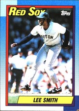 1990 Topps Lee Smith #495 Boston Red Sox