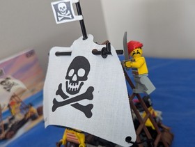 Vintage (1992) LEGO Pirates set 6261 Raft Raiders -  RARE