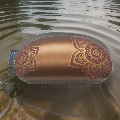 Cal Optix Gold Purple Mandala Hard Shell Eyeglasses Case NWT