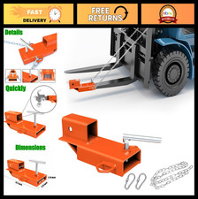 Adaptador de enganche de remolque para carretilla elevadora de alta resistencia, herramienta de remolque de horquilla de paleta receptora de 2",