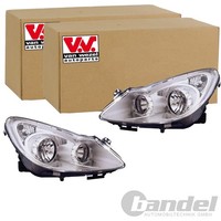 2X Van Wezel H7/H1 Scheinwerfer Satz Passend FüR Opel Corsa Links+Rechts
