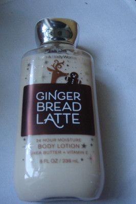 BATH BODY WORKS GINGER BREAD LATTE BODY LOTION SHEA BUTTER+VITAMIN E 8 oz NEW