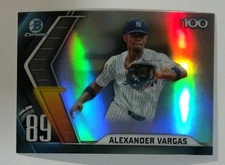 2022 Bowman #BTP-89 Alexander Vargas Bowman Scouts' Top 100 New York Yankees