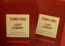 2 Tom Ford 'Lost Cherry' Sample Vials ~ New & LG Vials 2 Ml each!