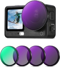 K F CONCEPT Snap-on CPL ND Black Diffusion 1/4 Filter Kit for DJI Osmo Action 6