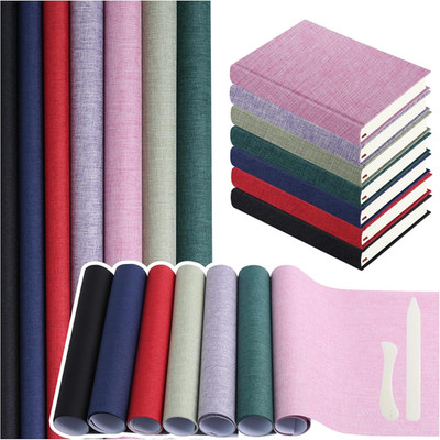 7 Colors Book Cloth for Book Binding 17X35.4 Inches Fabric Surface Paper Backed 
