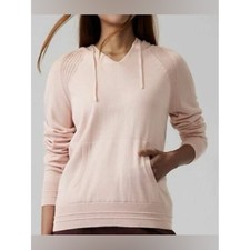 Athleta Evergreen Pullover Hoodie Sweater Pink size xs