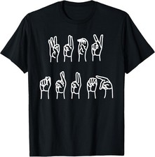 NEW LIMITED Subtle Anti-Trump ASL Sign Language Political T-Shirt - MADE IN USA