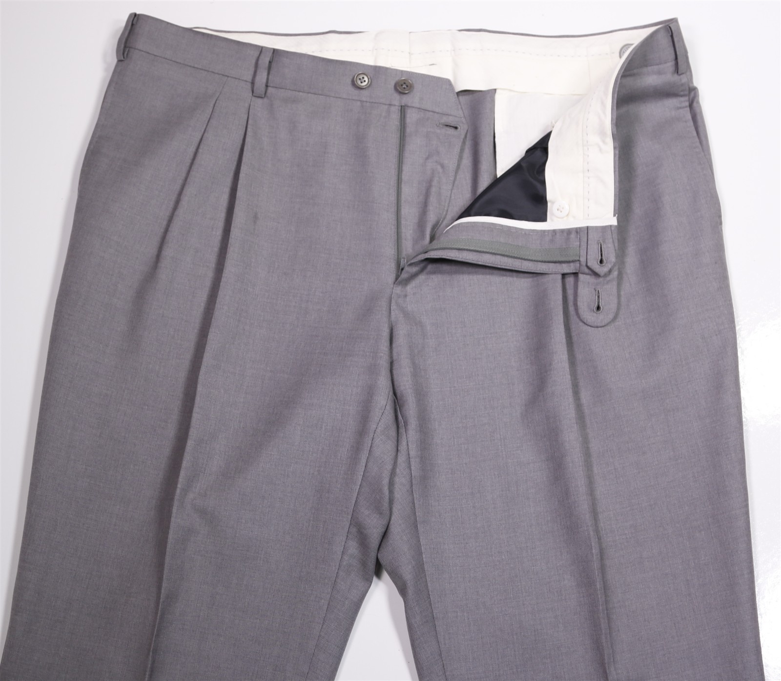 Andrew Lock Custom Tailored Solid Gray Pleated Wo… - image 5