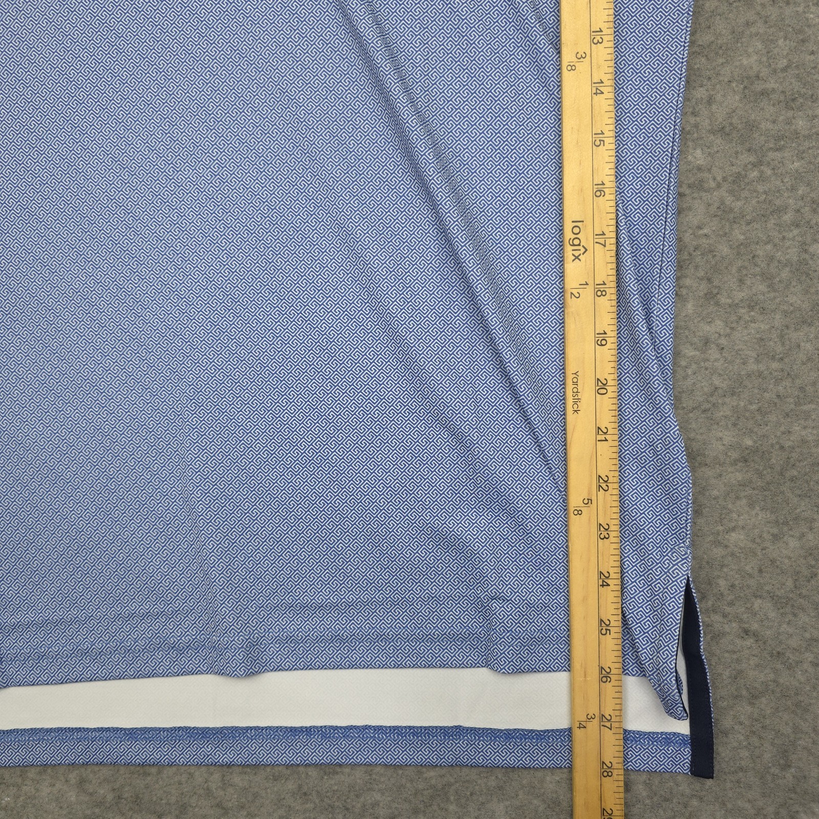 NEW RLX Ralph Lauren Mens Med M Short Sleeve Performance Geo Blue Golf Polo NWT thumbnail 12