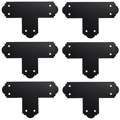 Simpson APT6  Black Galvanized Powder Coated Steel T Strap - Pack of 6