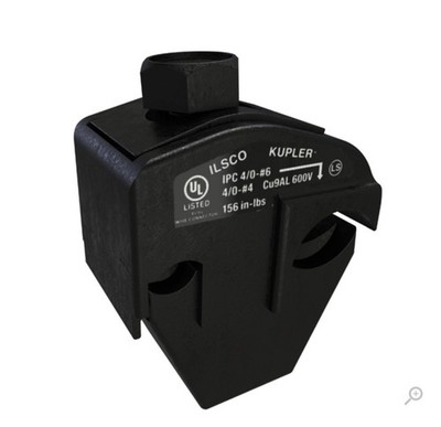 ILSCO IPC-4/0-6 4/0-6 CONNECTOR MAIN 4/0-4, TAP 6-14