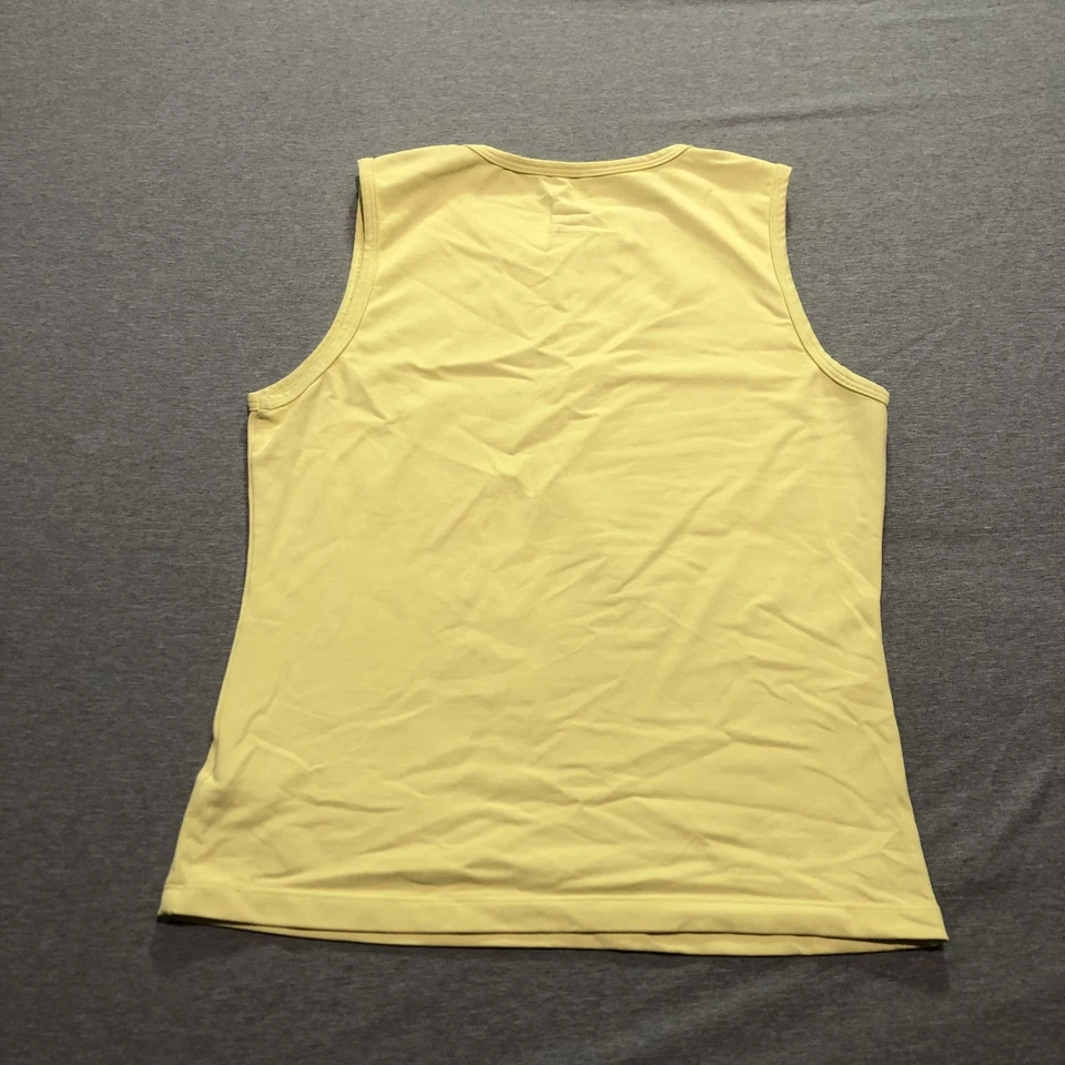 Camisa Fila Para Mujer Mediana Elastizada Delicada Femenina Entrenamiento Salón Gimnasio Ropa Amarilla Foto 4 de 4