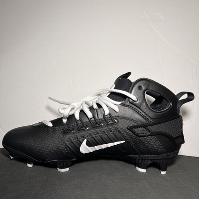 Nike Huarache 9 Elite Mid LAX Lacrosse Black Cleats Mens Sz  display picture 2