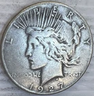 1927S Silver Peace Dollar Uncertified Very Fine Circulated Condition