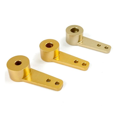 Braccio Servo In Metallo Oro Per Auto/Barca RC | Corno Singolo/Doppio 3.1/4.1/5.1mm - Foto 3