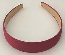 NEW WIDE 1 1/4" SATIN HEADBAND SELECT COLOR FREE USA SHIPPING