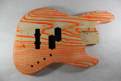 Finished Blasted Ash Jazz P/J bass guitar body - fits Fender necks J1372